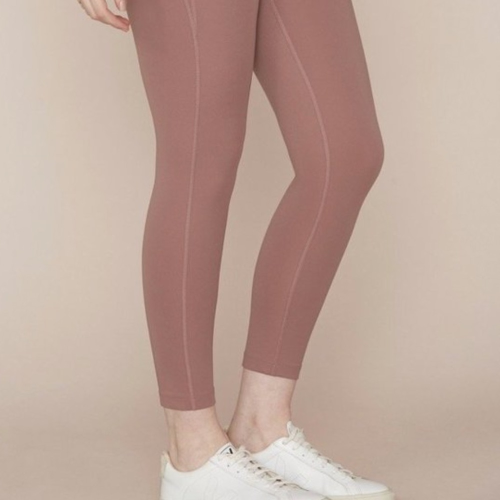 Girlfriend Collective Compressive High-rise Legging - Rose Quartz - Picture 3 of 8